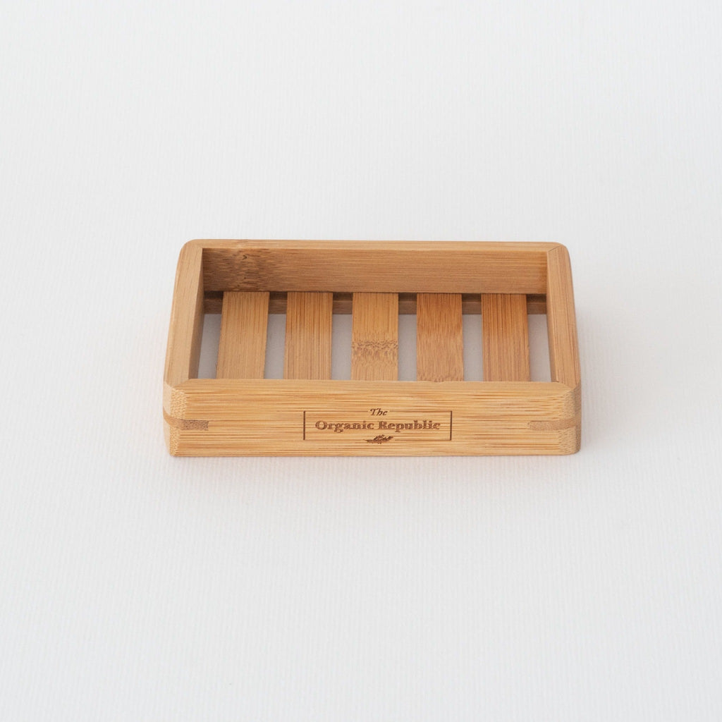 Bamboo soap dish