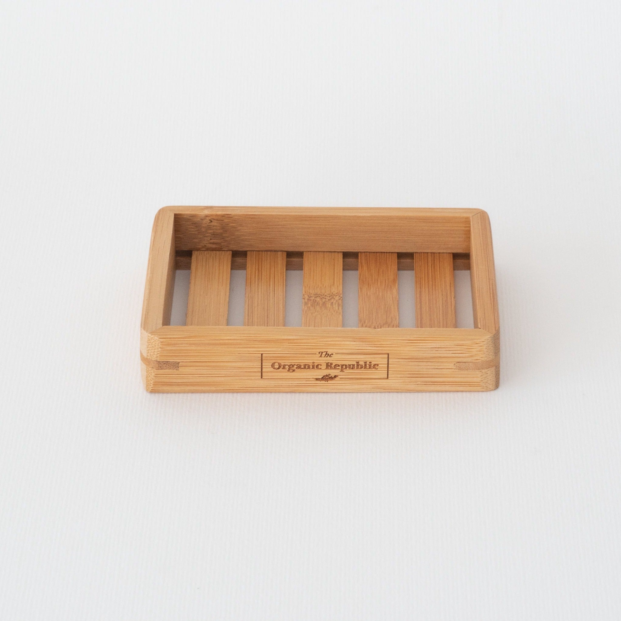 Bamboo soap dish
