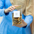 Square Glass Jar with Bamboo Lid – 1100ml